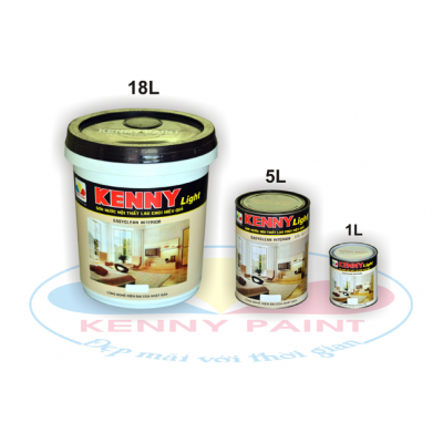 Sơn nội thất Kenny Light Easy Clean (K6), màu đậm 1L