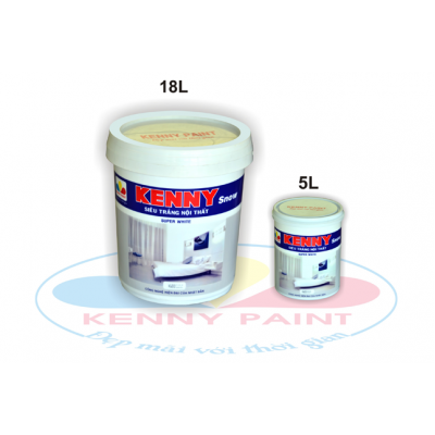 Sơn nội thất siêu trắng Kenny Snow Super White, 18L