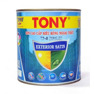 Sơn ngoại thất cao cấp siêu bóng Tony Experior Satin 1L