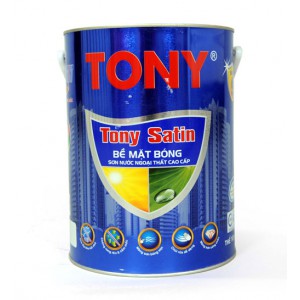 Sơn ngoại thất cao cấp siêu bóng Tony Experior Satin 5L